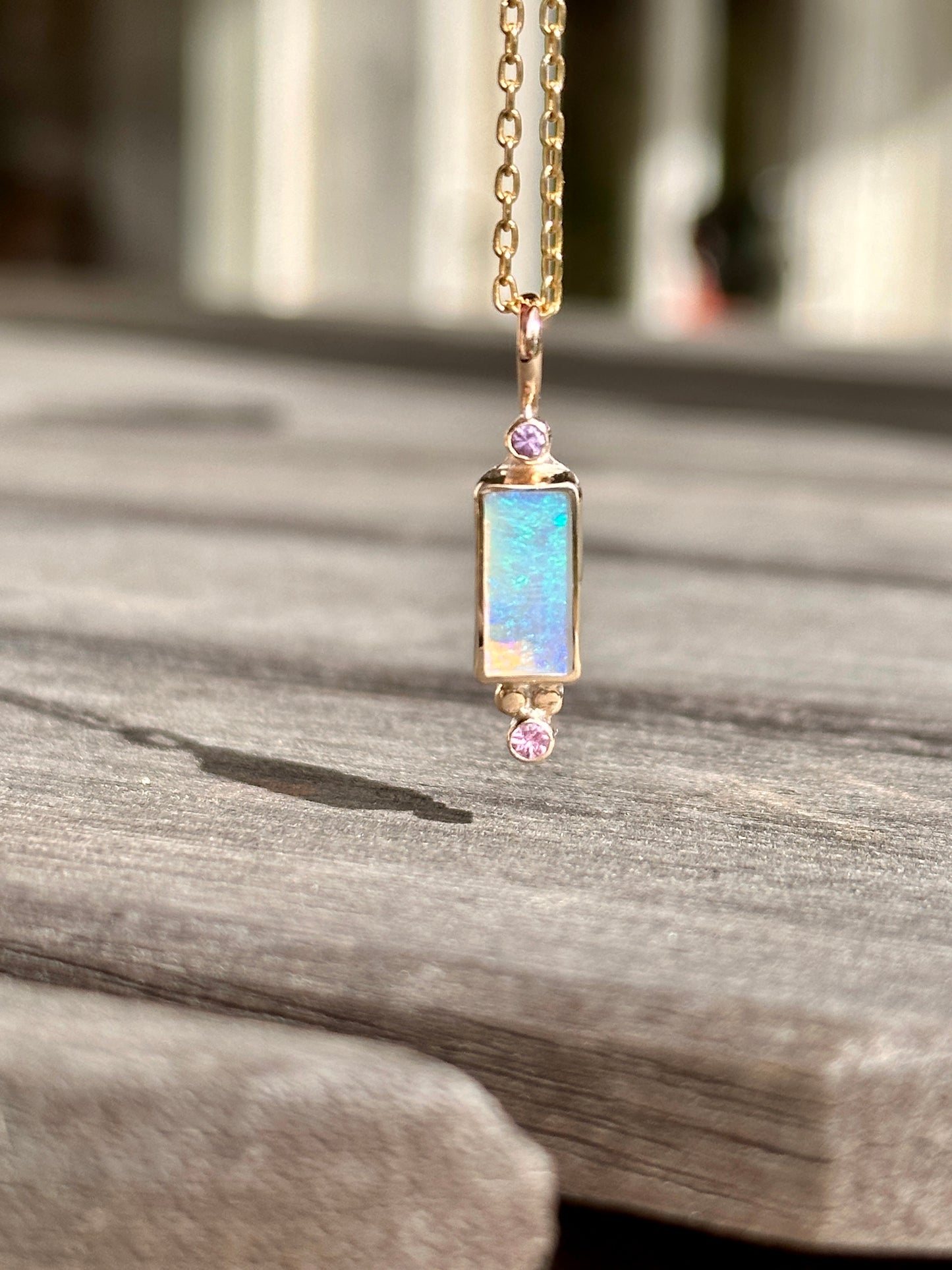 Amor Crystal Opal Charm