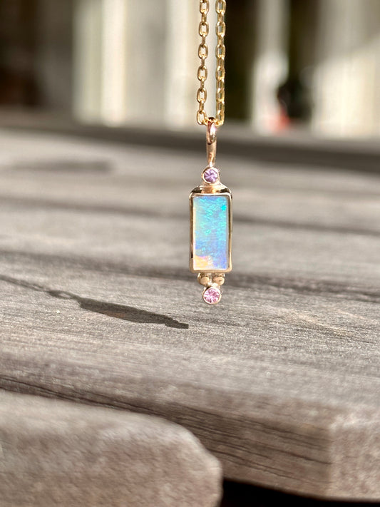 Amor Crystal Opal Charm