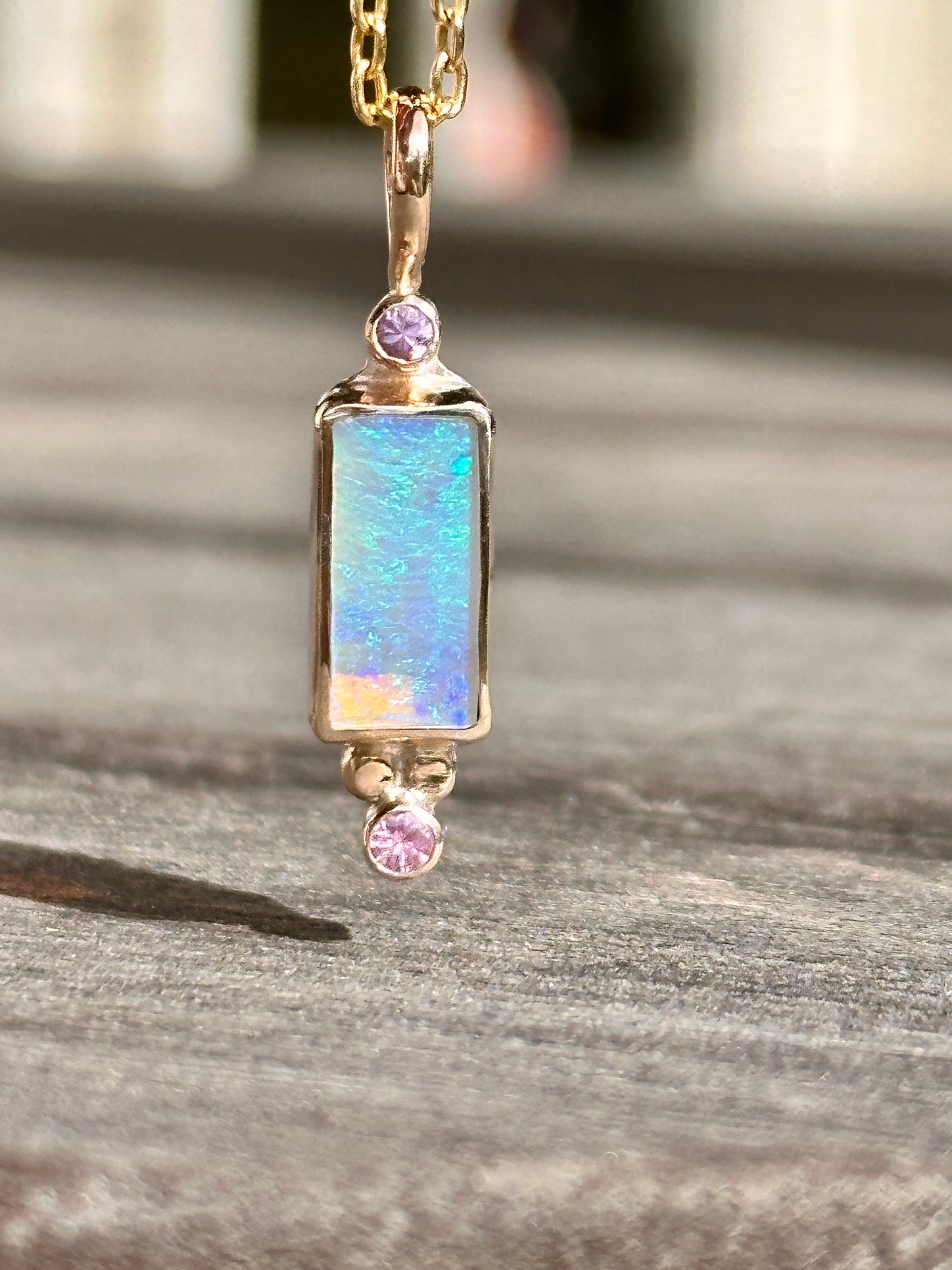 Amor Crystal Opal Charm