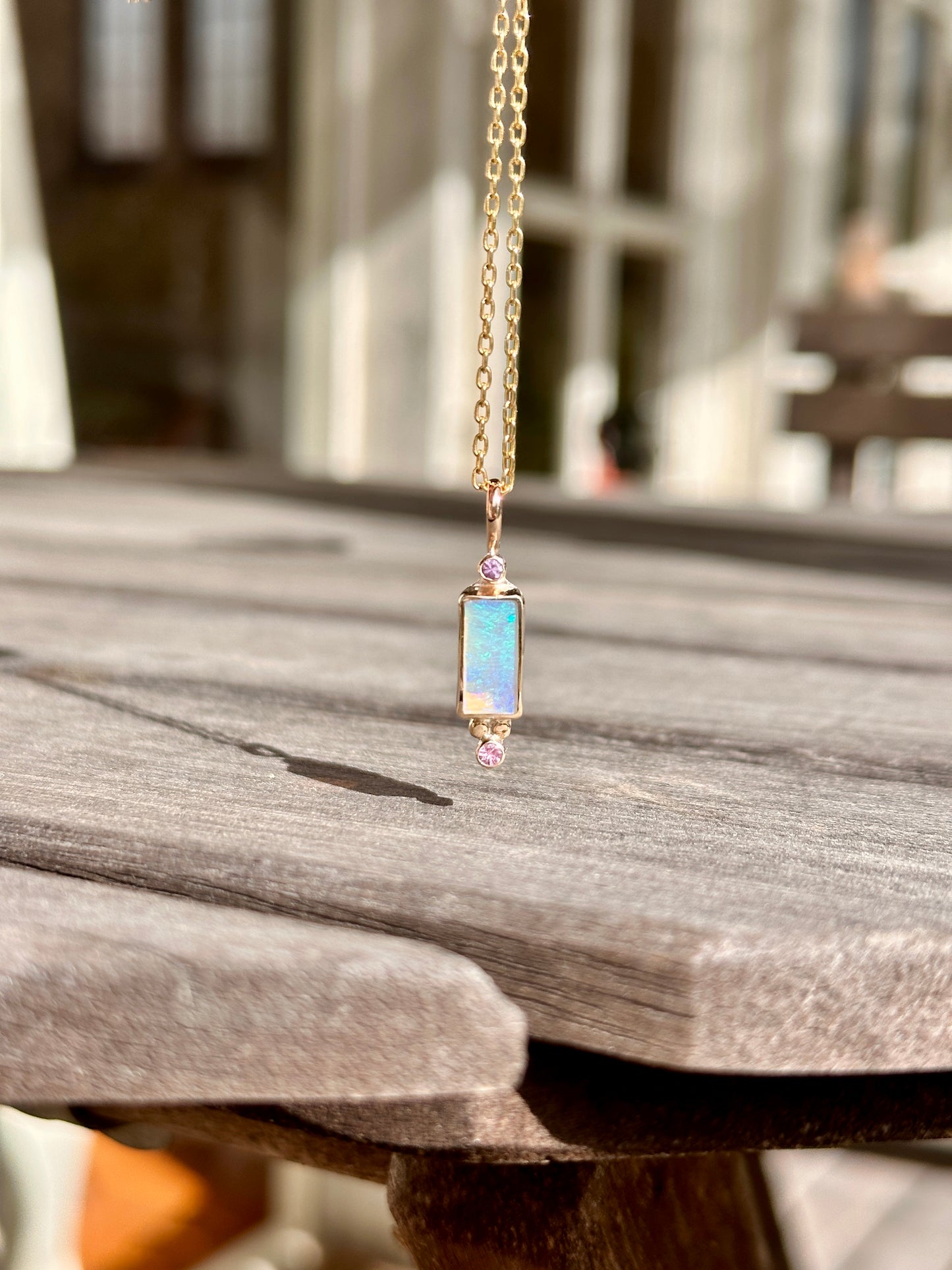 Amor Crystal Opal Charm