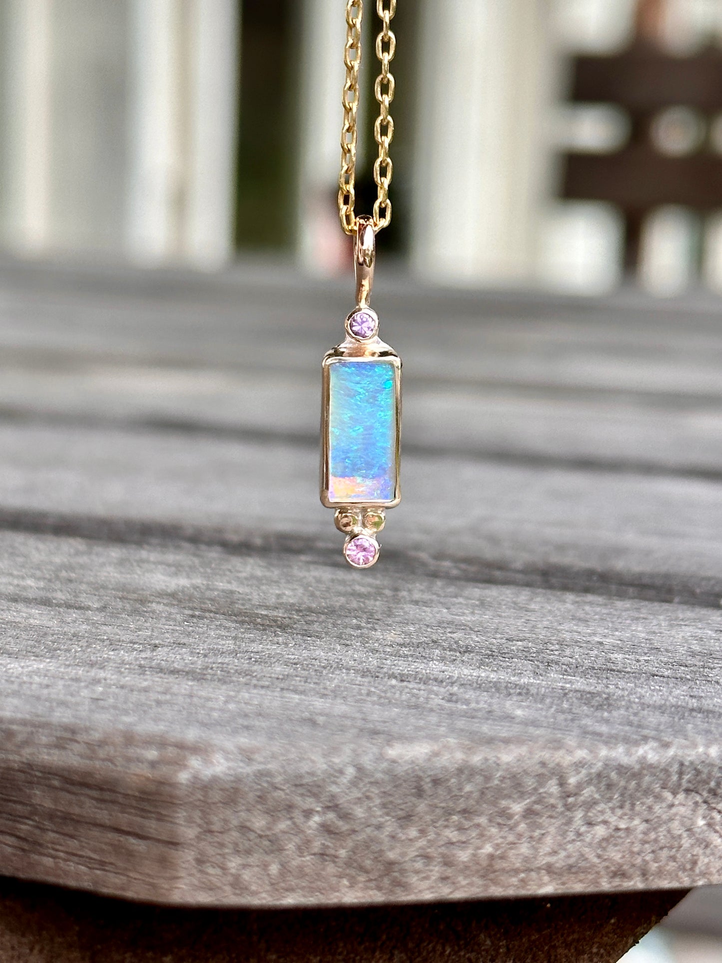 Amor Crystal Opal Charm