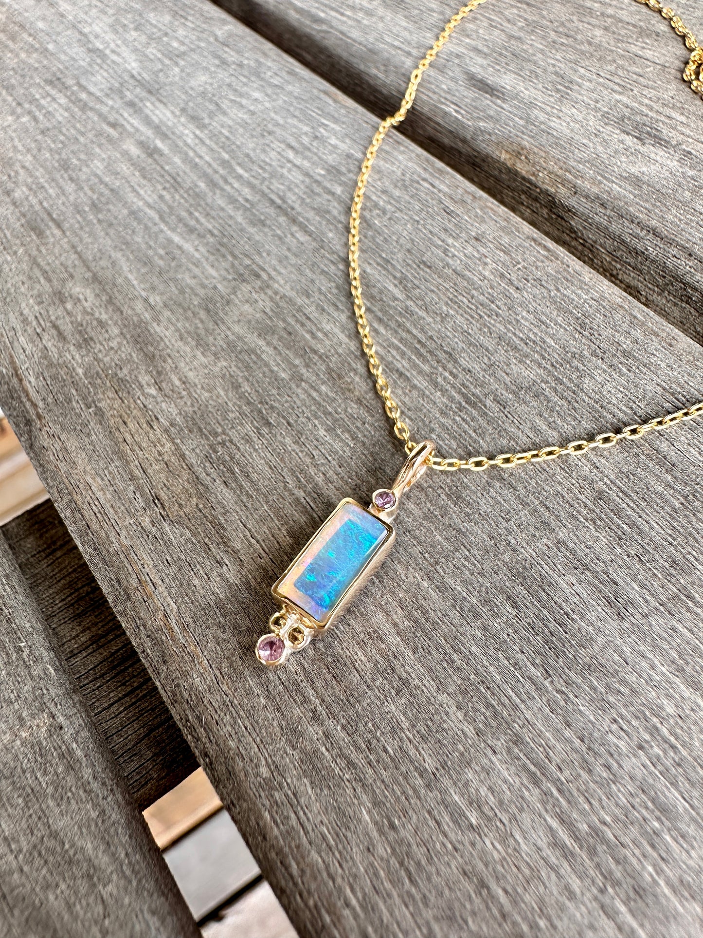 Amor Crystal Opal Charm