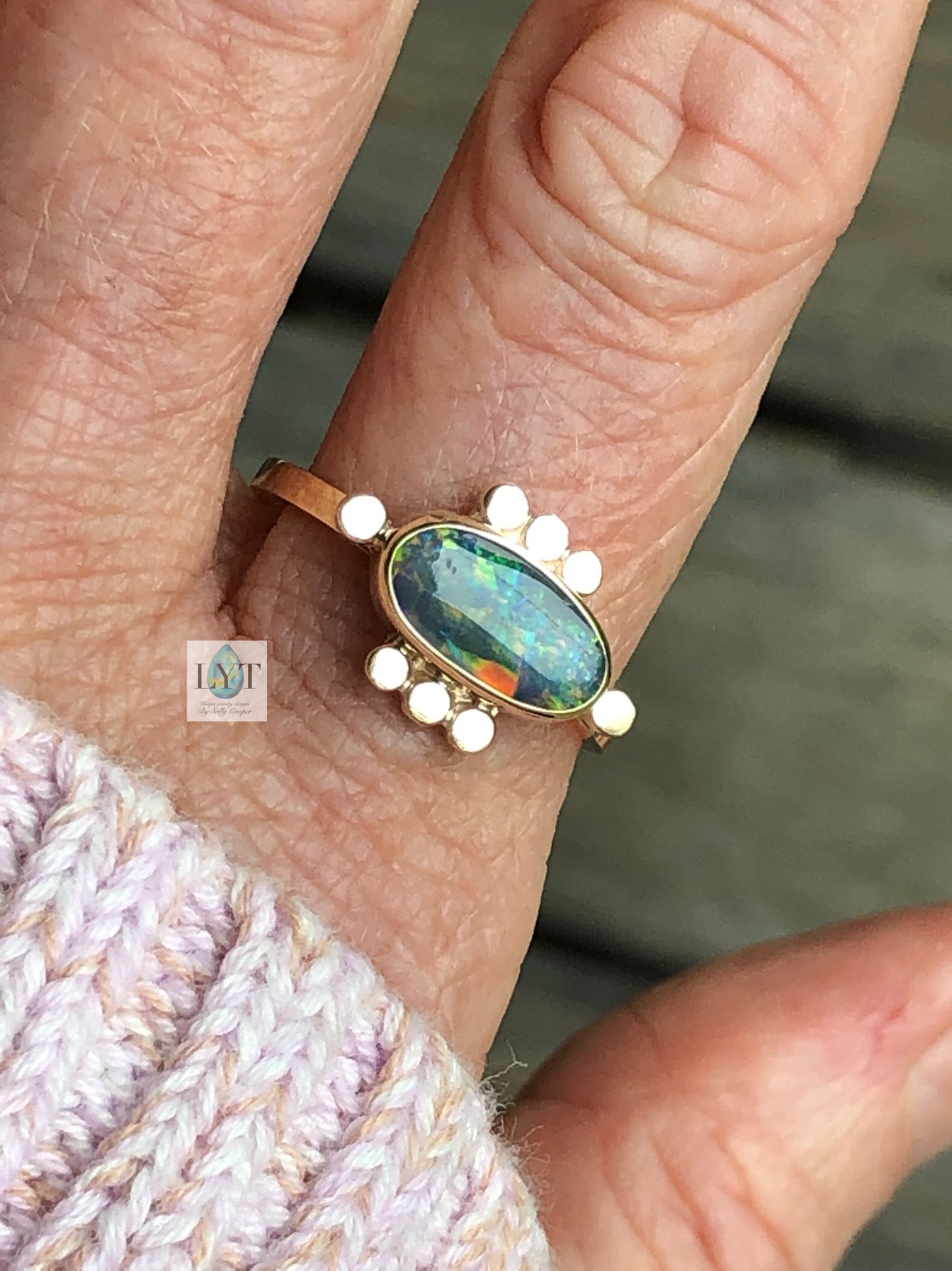 Chrysoprase ring