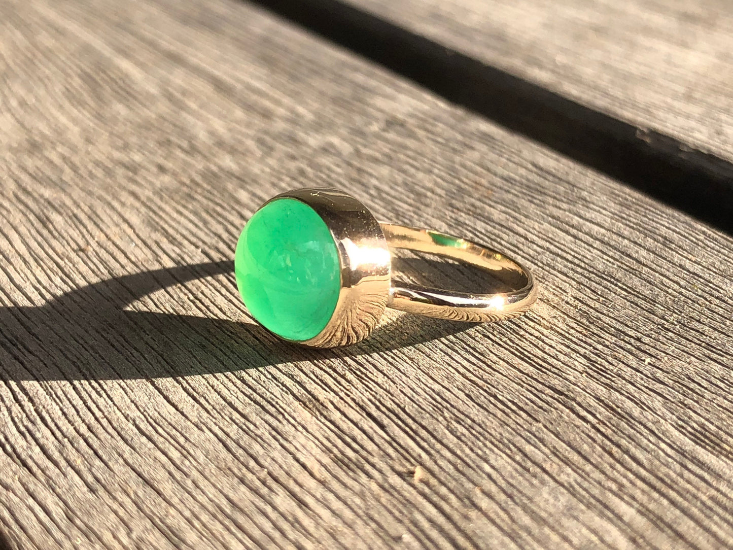 Chrysoprase ring