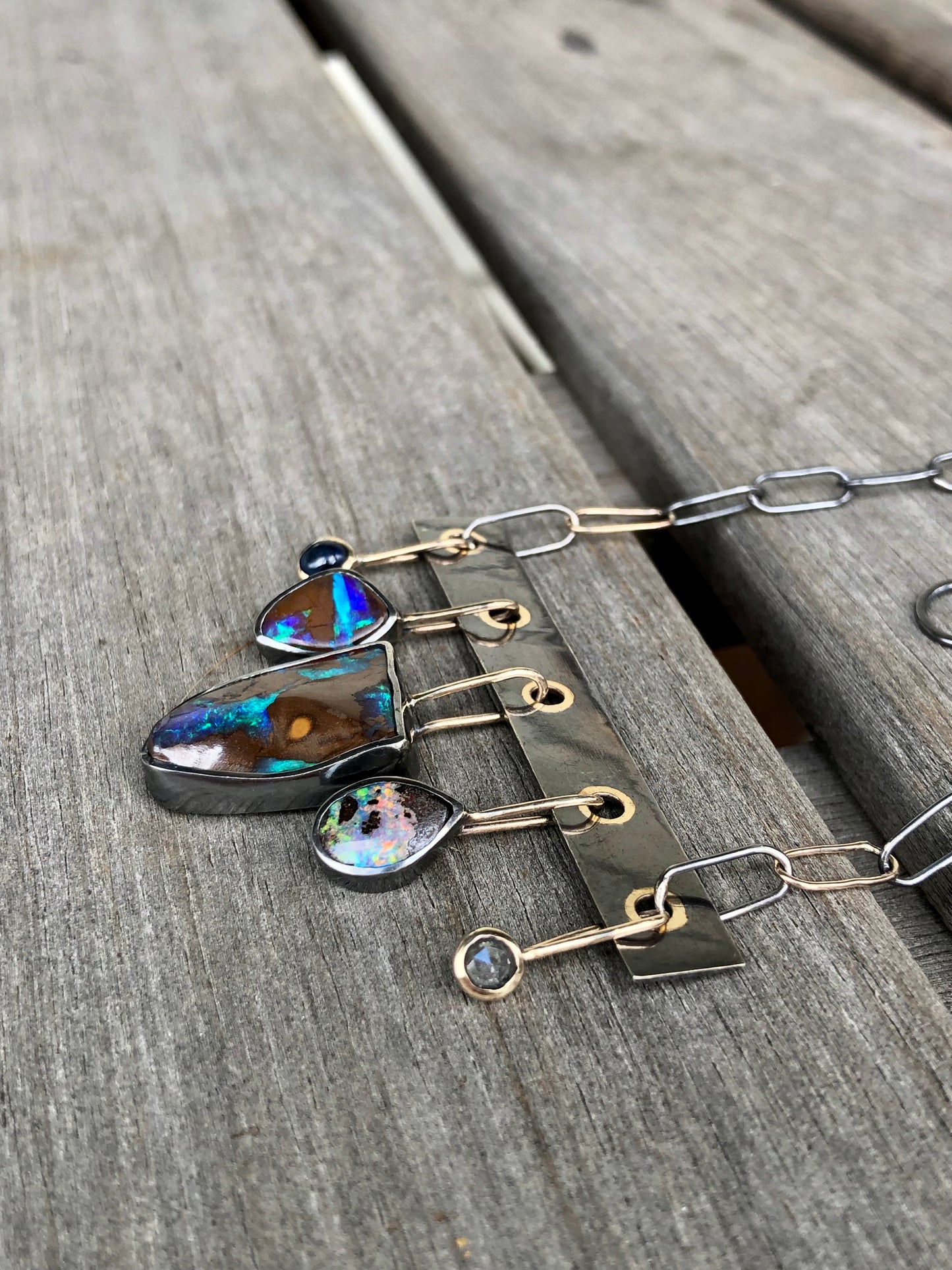 Charmed Boulder Opal Necklace