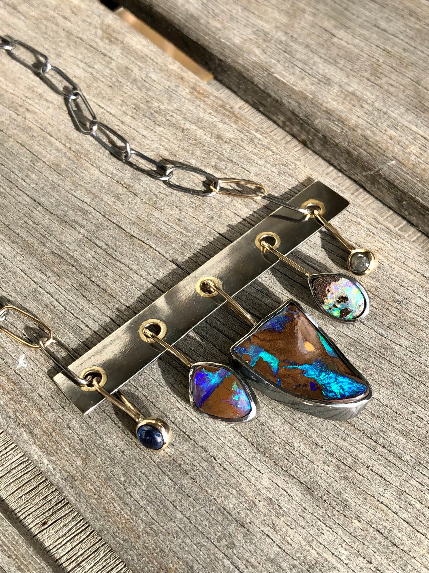 Charmed Boulder Opal Necklace