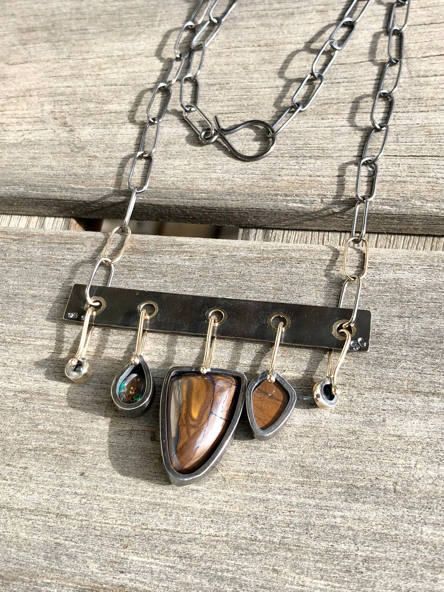 Charmed Boulder Opal Necklace