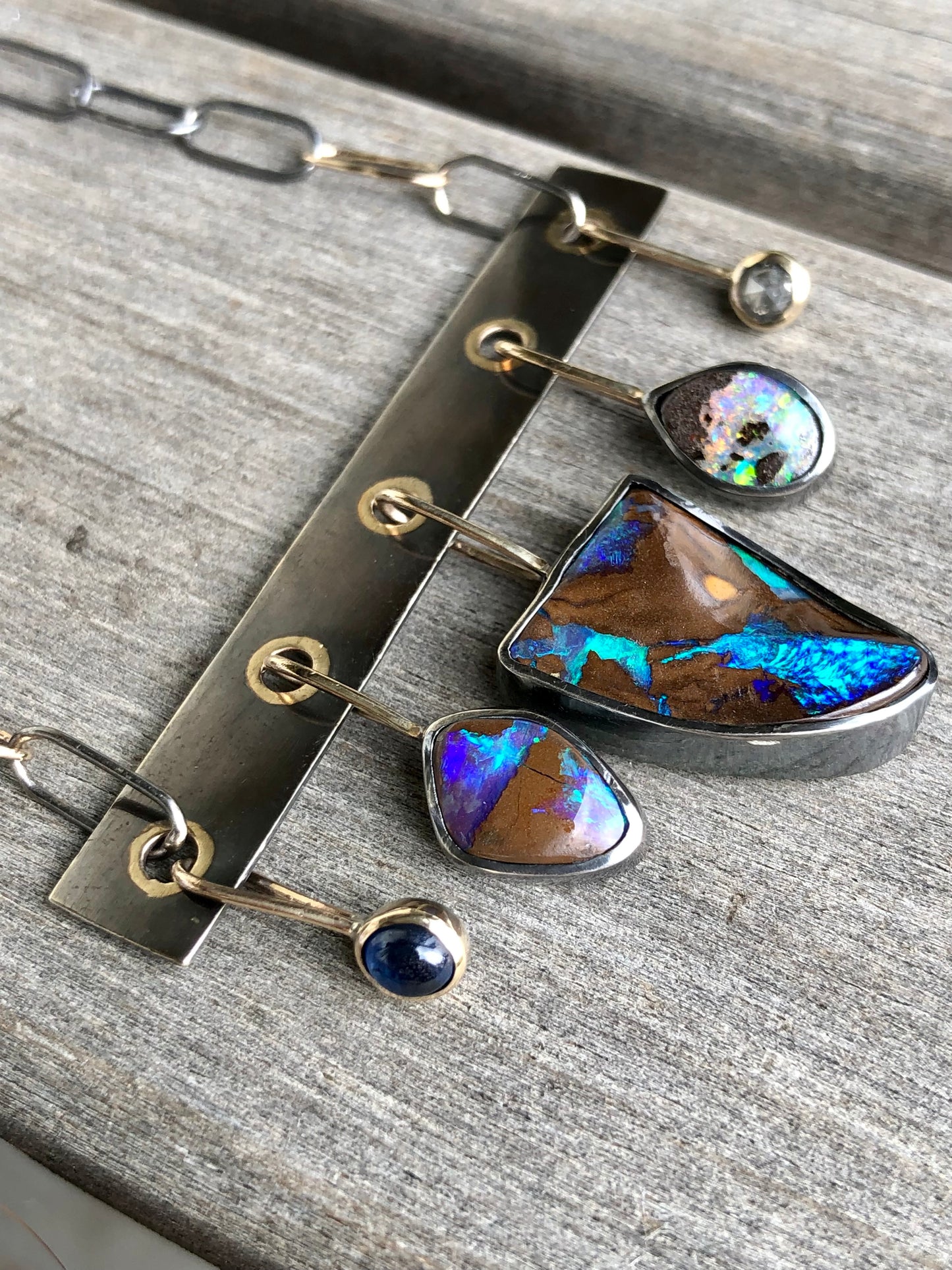 Charmed Boulder Opal Necklace