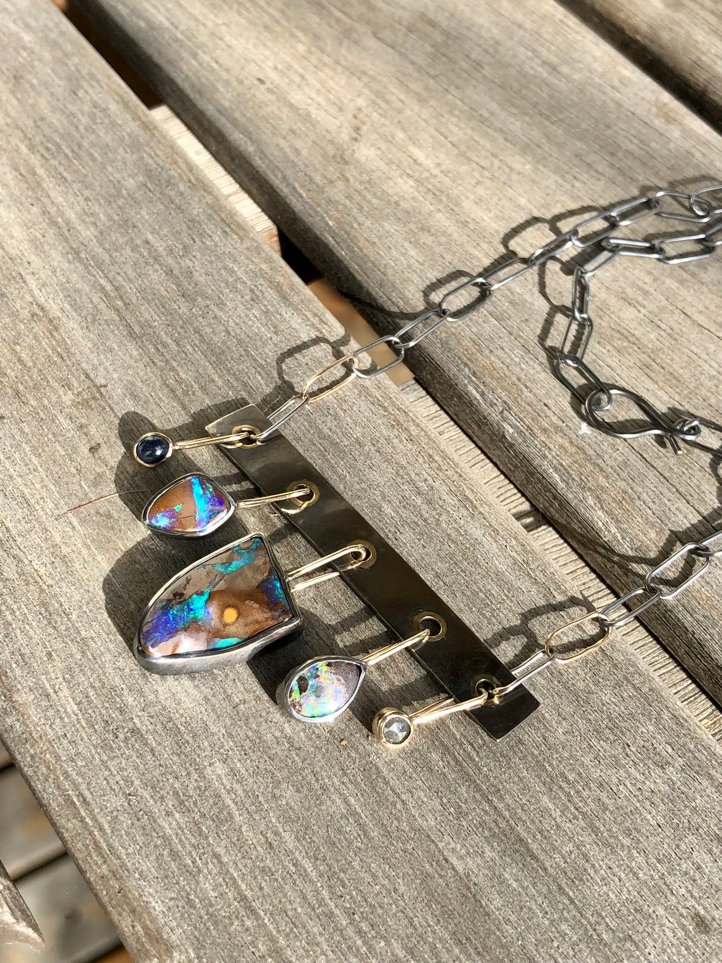 Charmed Boulder Opal Necklace