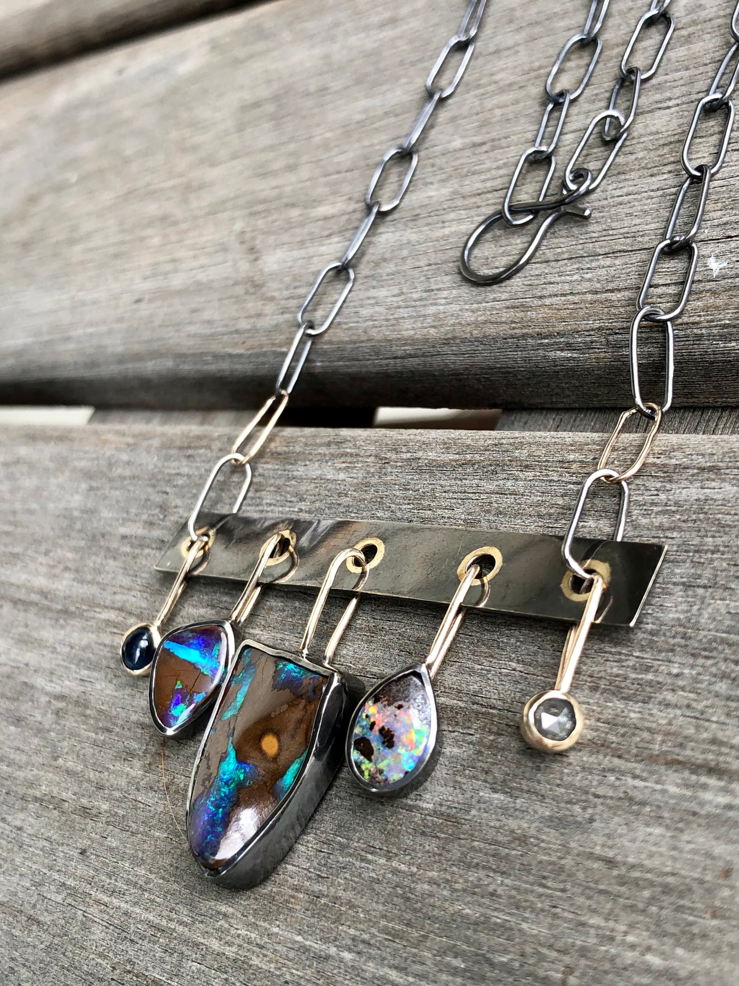 Charmed Boulder Opal Necklace