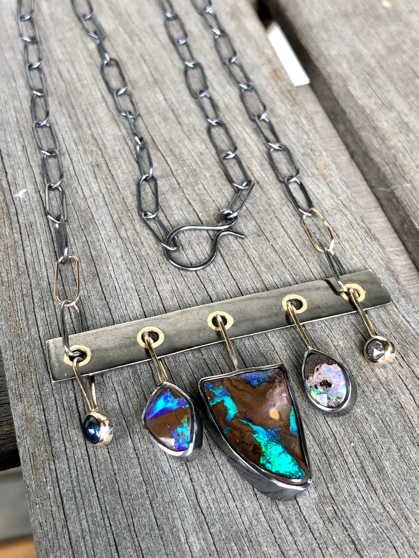 Charmed Boulder Opal Necklace