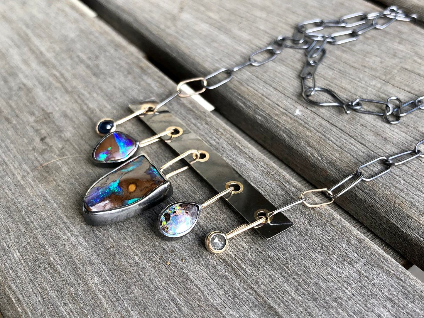 Charmed Boulder Opal Necklace